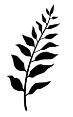 Fototapeta premium Leaves vector clipart. Spring illustration.