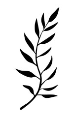 Leaves vector clipart. Spring illustration.