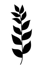Leaves vector clipart. Spring illustration.