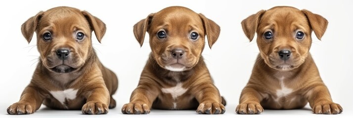 Bordeaux Puppy Dog Sitting Front, Desktop Wallpaper Backgrounds, Background HD For Designer