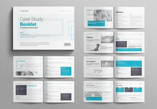 Case Study Booklet Template Landscape