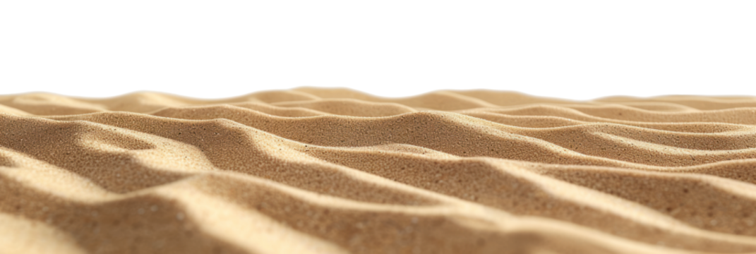 Desert sand, cut out - stock png.