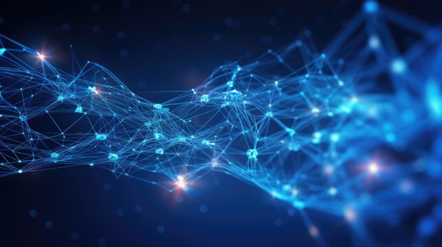 Nanoparticles structure, abstract background of nanotechnology science