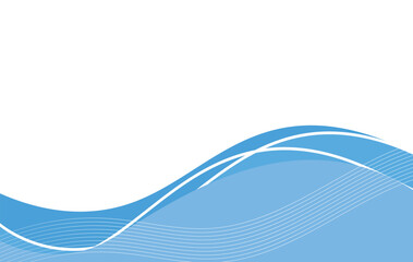 abstract dynamic blue wave background banner poster vector template