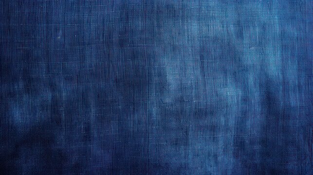 indigo blue, dark blue ocean blue abstract vintage background for design. Fabric cloth canvas texture. Color gradient, ombre. Rough, grain. Matte, shimmer	
