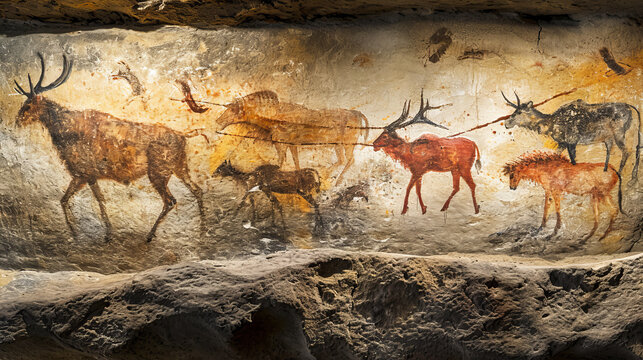 cave paintings from prehistoric humans