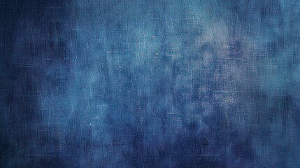 Obraz na płótnie Canvas indigo blue, dark blue ocean blue abstract vintage background for design. Fabric cloth canvas texture. Color gradient, ombre. Rough, grain. Matte, shimmer 