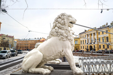 Lion's Bridge over the Griboyedov Canal