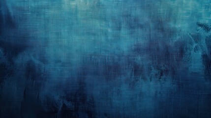 Obraz premium indigo blue, dark blue ocean blue abstract vintage background for design. Fabric cloth canvas texture. Color gradient, ombre. Rough, grain. Matte, shimmer 
