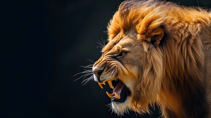 Fototapeta premium Aggressive Lion