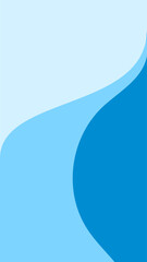 Blue doodle wave for story background.