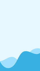 Blue doodle wave for story background.