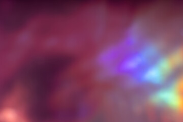 Abstract blurred holographic colorful background. Futuristic holiday background.