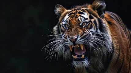 Obraz premium Aggressive Tiger