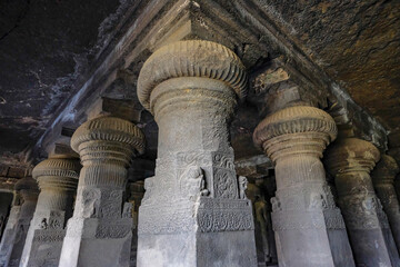 Ellora Caves are a rock-cut cave complex located in the Aurangabad District of Maharashtra, India. - 722860563