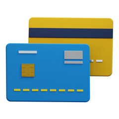 debit card payment 3d illustration