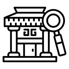 Explore The Museum Icon Style