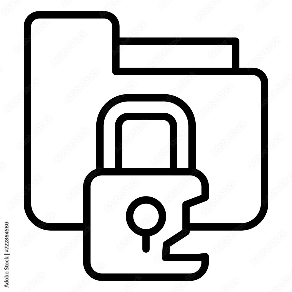 Canvas Prints personal data breach icon style