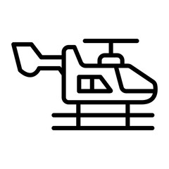 Helicopter Icon Style