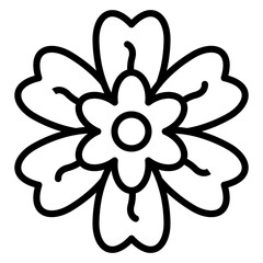 Alpine Forget Me Not Icon Style