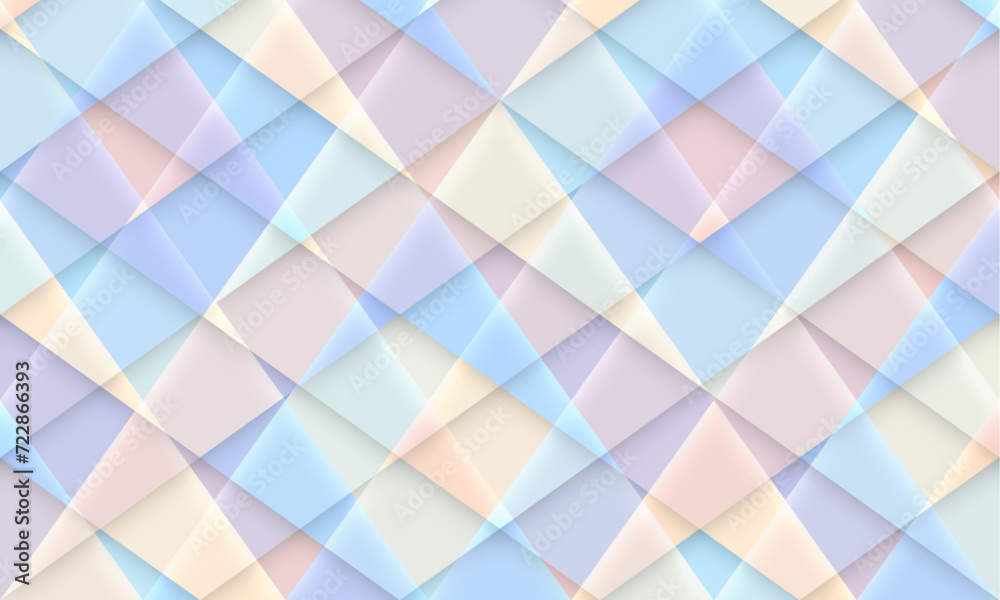 Leinwandbilder Abstract Delaunay Voronoi trianglify color diagram background vector illustration. Abstract vector geometric background