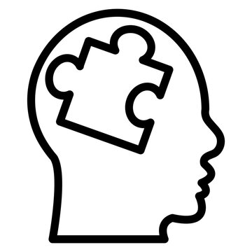 Mental Disorder Icon Style