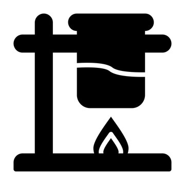 Bunsen Burner Vector Icon