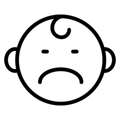 Sad Baby Icon Style