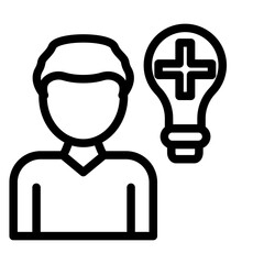 Positive Thinking Icon Style