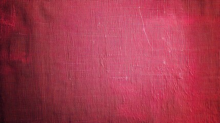 Fototapeta premium raspberry red, rose red, red fabric abstract vintage background for design. Fabric cloth canvas texture. Color gradient, ombre. Rough, grain. Matte, shimmer 