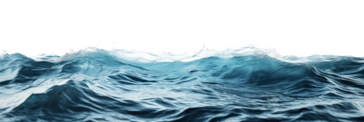 Surface of sea water, cut out - stock png.