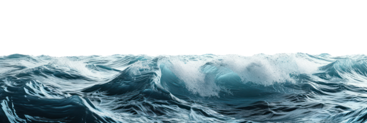 Surface of sea water, cut out - stock png.