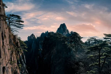 Cercles muraux Monts Huang Scenery of Mount Huangshan, Anhui