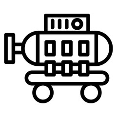 Diving Chamber Icon Style