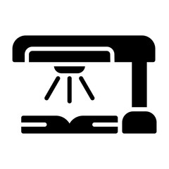 Book Scanner Vector Icon