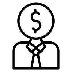 Junior Sales Rep Icon Style