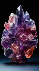 Fototapeta premium Vanta black back ground isolated deep amethyst UHD wallpaper