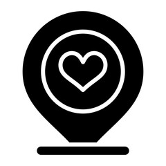 Love pin Vector Icon