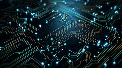 Obraz premium Circuit board Technology background