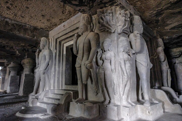 Ellora Caves are a rock-cut cave complex located in the Aurangabad District of Maharashtra, India. - 722872978