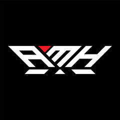 AMH letter logo vector design, AMH simple and modern logo. AMH luxurious alphabet design  