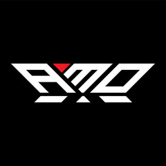 AMO letter logo vector design, AMO simple and modern logo. AMO luxurious alphabet design  