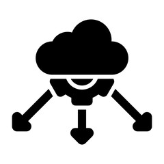 Network Load Balancing Vector Icon