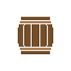  pixel barrel icon vector  pixel art for 8 bit game