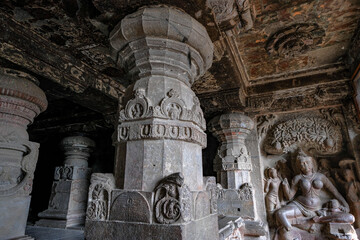 Ellora Caves are a rock-cut cave complex located in the Aurangabad District of Maharashtra, India. - 722875985