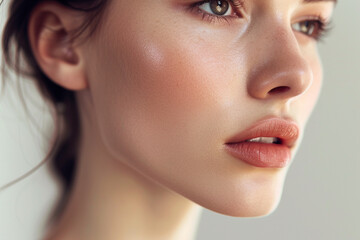 Naklejka premium Women's beauty skincare routine photography