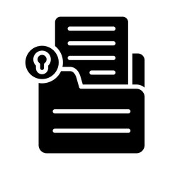 Document Lock Vector Icon