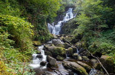 The Torc Waterfall in the Killarney National Park in County Kerry - Ireland