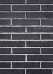 Muro de piedra ladrillo negro con juntas blancas para fondo de pared