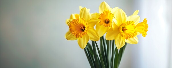 Fototapeta premium yellow daffodil flower